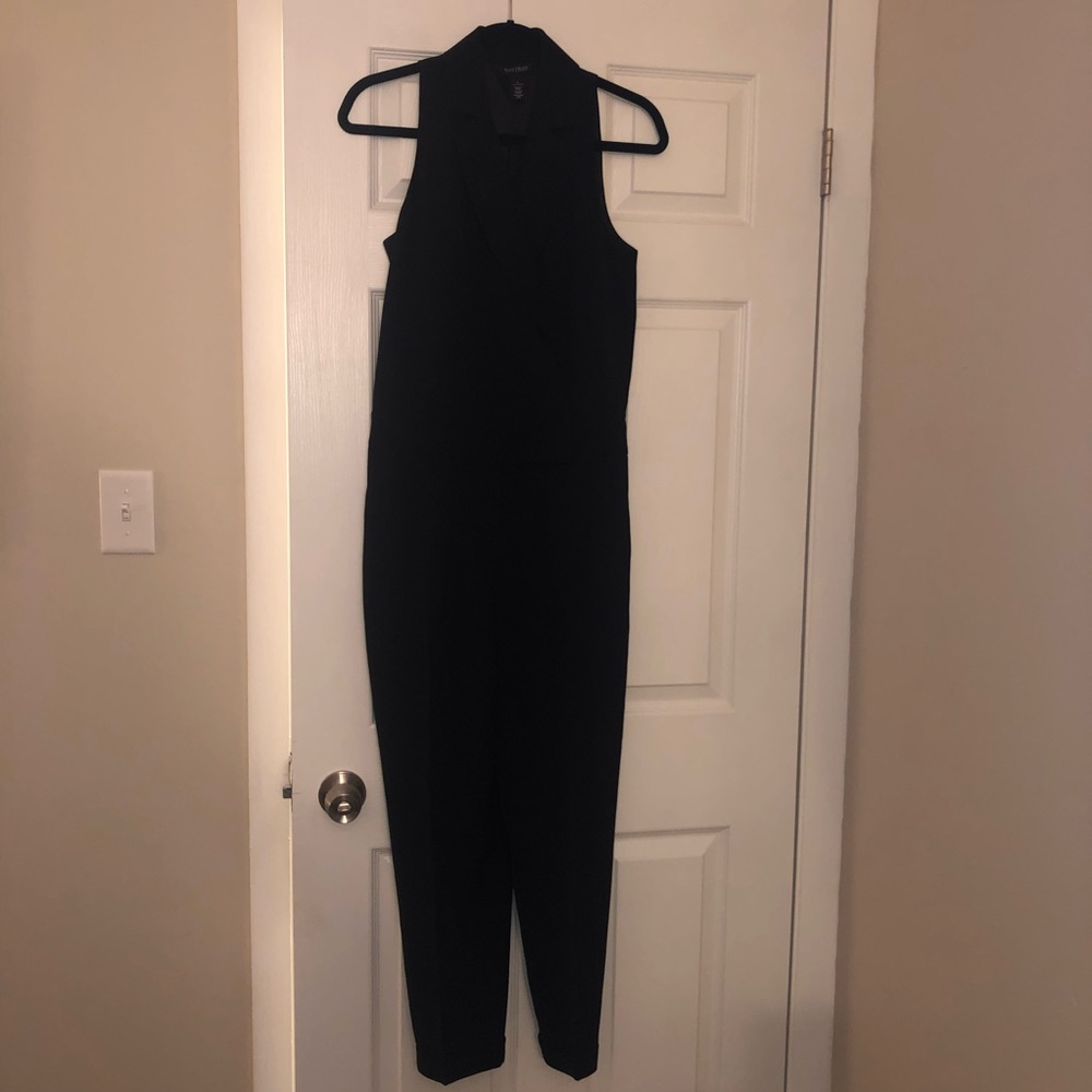 WHBM Black Suit Jumpsuit